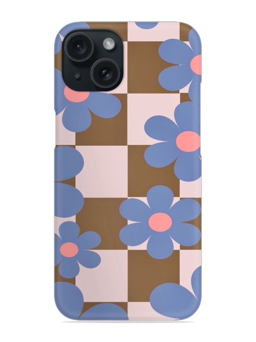 Flower Check Snap Case