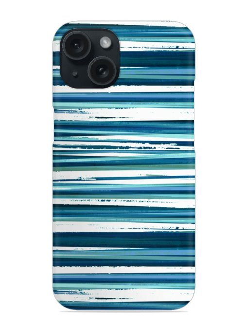 Blue White Strip Paint Snap Case