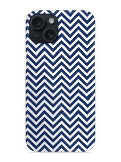 Blue White Zigzag Snap Case