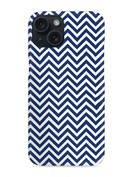 Blue White Zigzag Snap Case