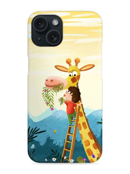 Cute Baby With Giraffe Snap Case