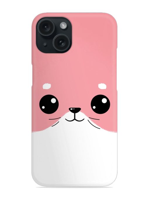 Minimal Pink Piggy Cute Eyes Snap Case