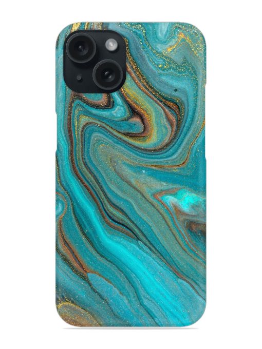 Golden Marble Liquid Texture Snap Case