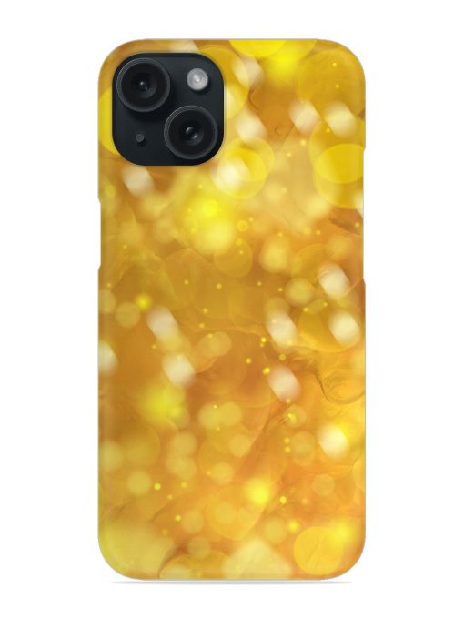 Yellow Glitter Bubble Texture Background Snap Case