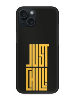 Black And Yellow Just Chill Snap Case