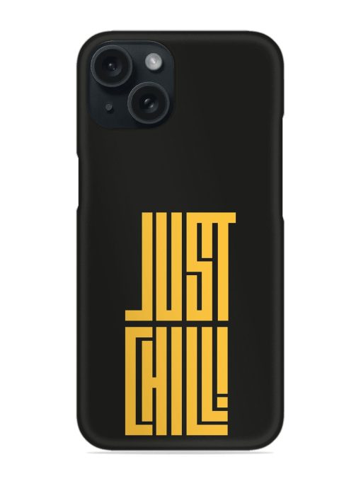 Black And Yellow Just Chill Snap Case