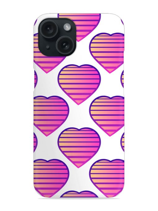 Seamless Pattern Heart Snap Case