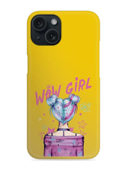 Wow Girl Illustration Snap Case