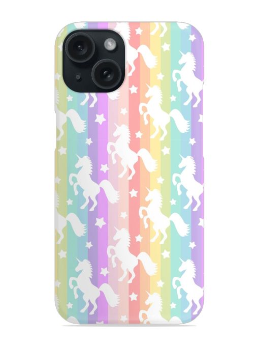 Cute White Unicorns Snap Case