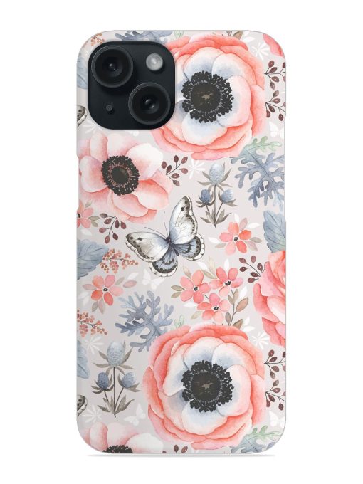 Seamless Pattern Anemones Snap Case