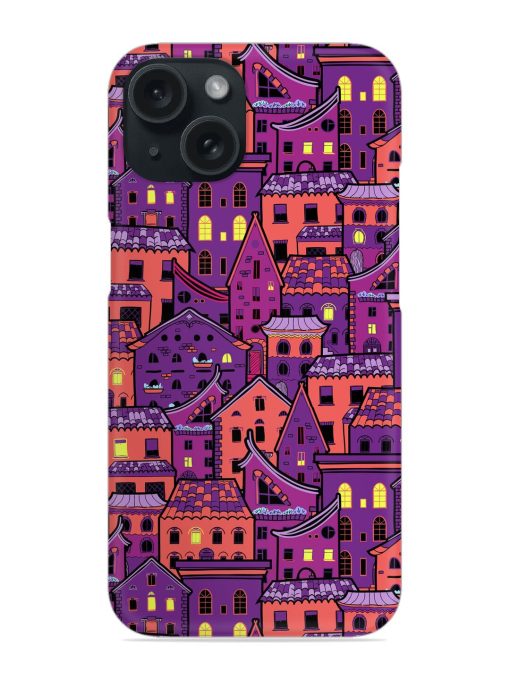 Seamless Pattern Houses Snap Case