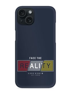 Face Reality Typography Snap Case