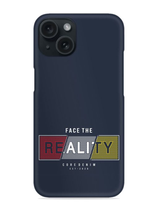 Face Reality Typography Snap Case