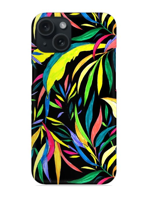 Colorful Leaves Pattern Snap Case