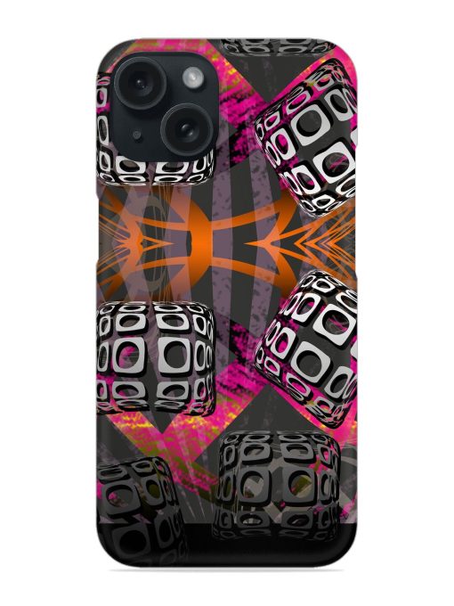 Abstract Illustration Black Snap Case