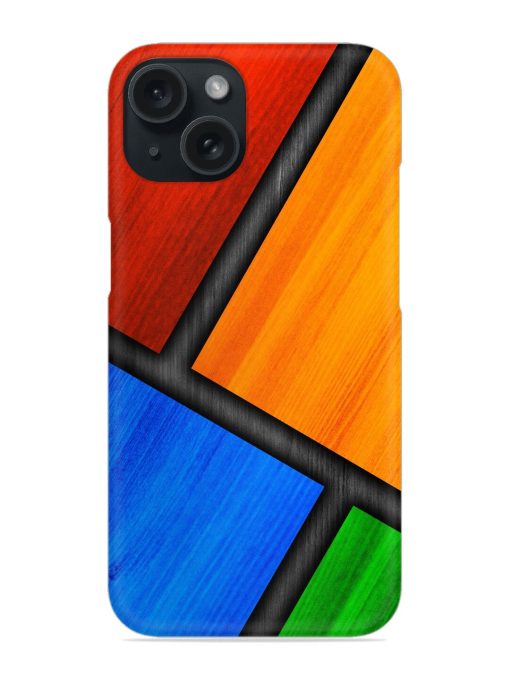 Colorful Wooden Art Snap Case