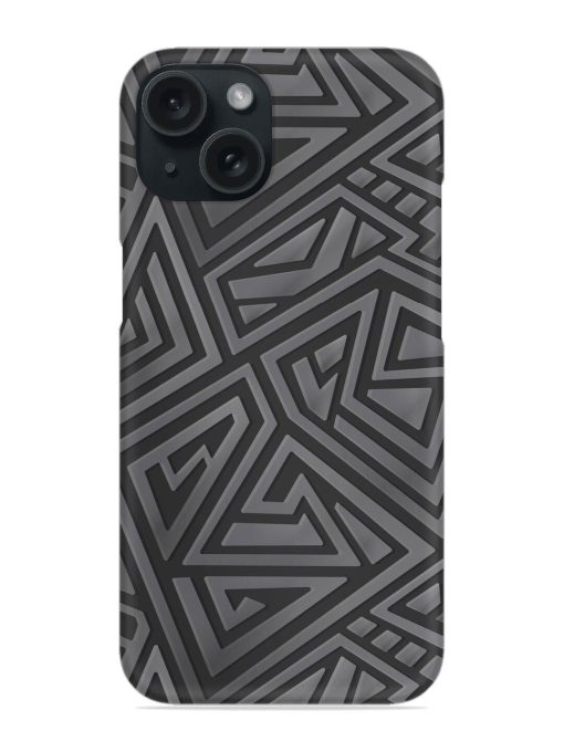 Abstract Metal Maze Snap Case