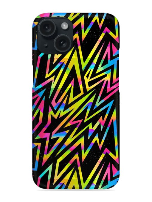 Colored Space Geometric Snap Case