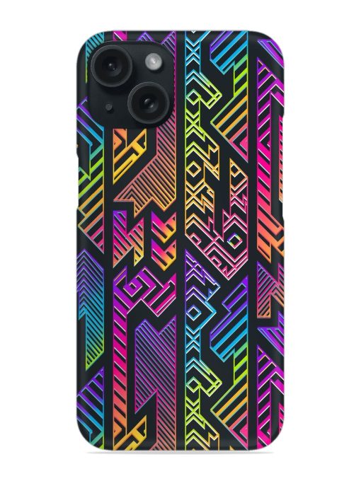 Neon Geometric Seamless Snap Case