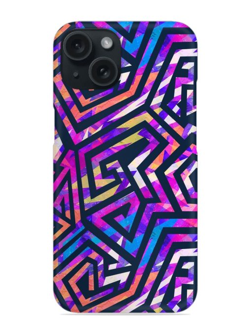 Purple Spiral Geometric Snap Case