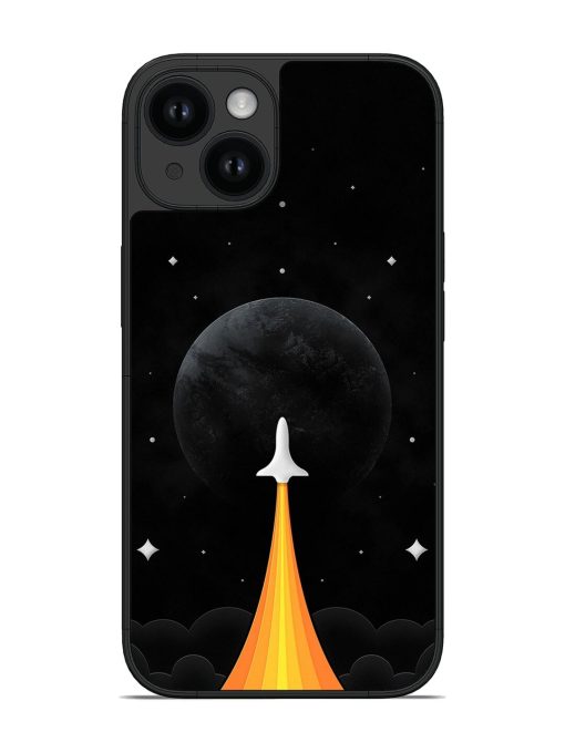 Stylized Rocket Launching Glossy Soft Edge Case