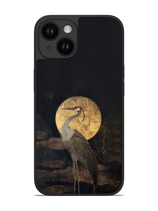 Depicts A Heron Standing Tall Glossy Soft Edge Case