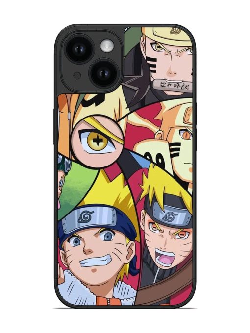 Various Versions Of Naruto Uzumaki Glossy Soft Edge Case