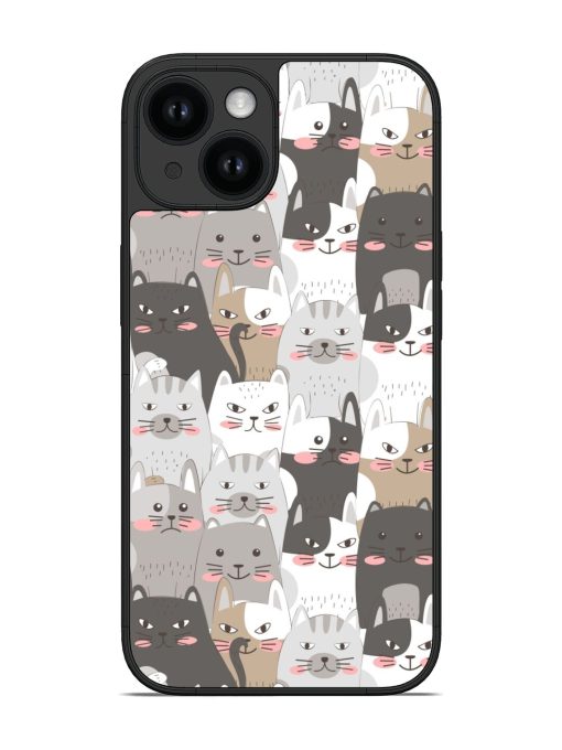 Doodles Cat Glossy Soft Edge Case