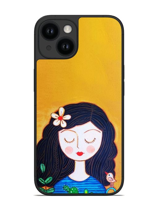 Girl Illustration Glossy Soft Edge Case