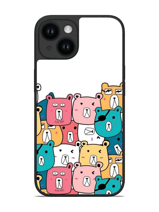 Cute Bear Faces Glossy Soft Edge Case