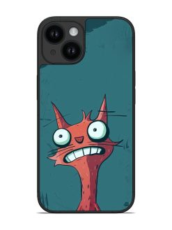 Cartoon Cat With Expressive Face Glossy Soft Edge Case