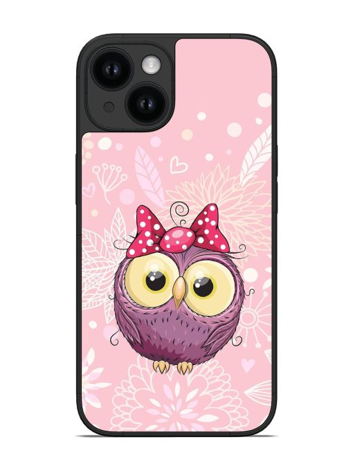 Cute Pink Owl Glossy Soft Edge Case