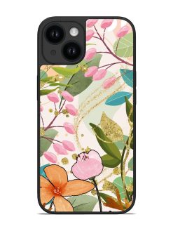 Beautiful Floral Pattern Glossy Soft Edge Case