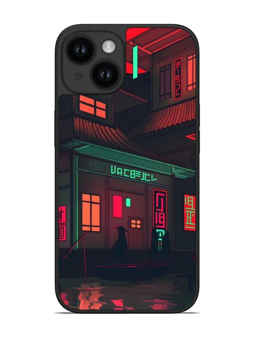 Cyberpunk-Inspired Cityscape Glossy Soft Edge Case