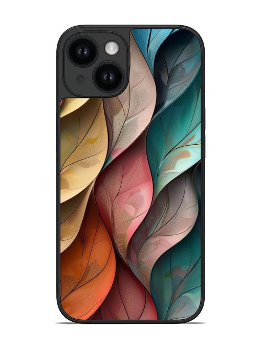 Abstract Leaf Texture Glossy Soft Edge Case