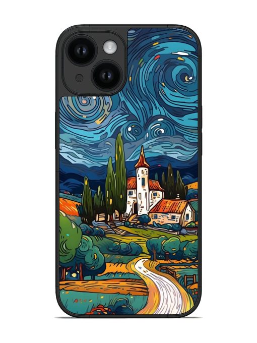 Stylized Illustration Of A Landscape Glossy Soft Edge Case