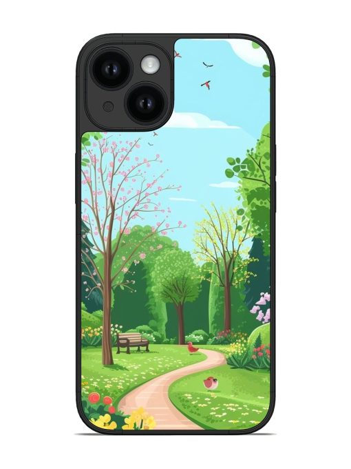 Inviting Park Scene Glossy Soft Edge Case