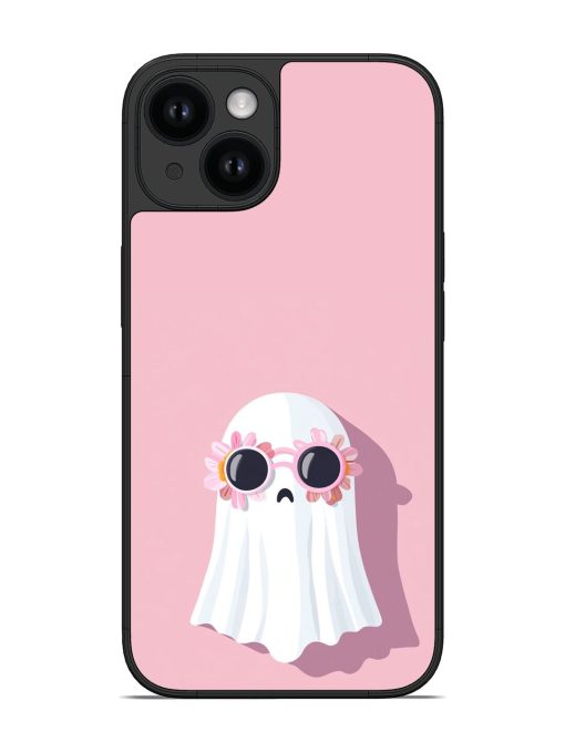 Cartoon Ghost Wearing Sunglasses Glossy Soft Edge Case