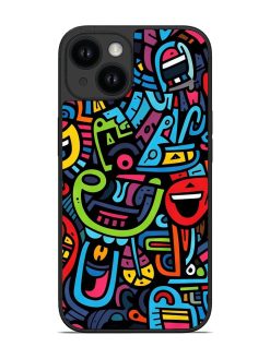 Chaotic Pattern Of Doodles Glossy Soft Edge Case