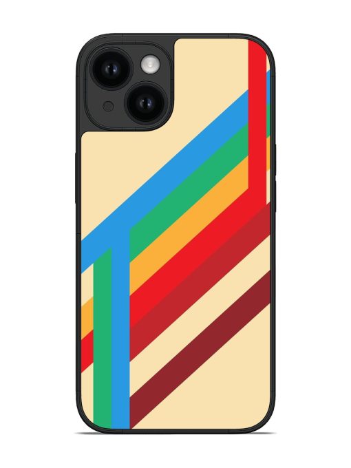 Geometric Lines Glossy Soft Edge Case