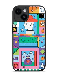 Geometric Shapes And Symbols Glossy Soft Edge Case