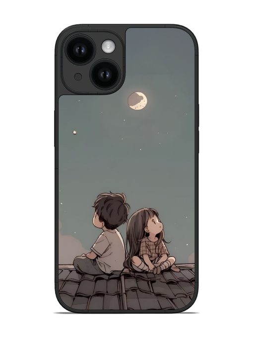 Trishart ''Boy & Girl Sitting On Roof Glossy Soft Edge Case