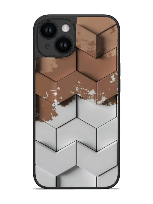 Brown And White Tiles Glossy Soft Edge Case