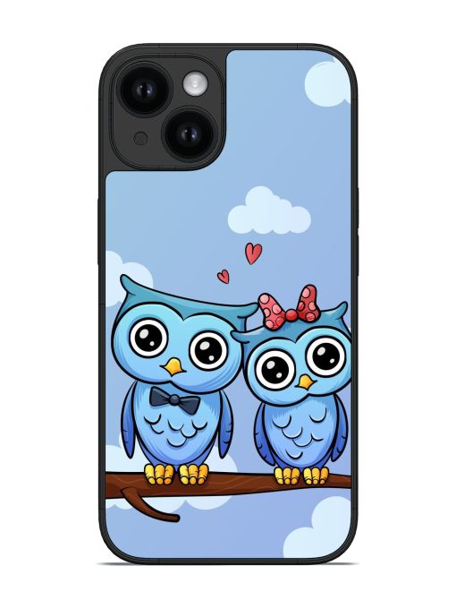 Cute Owl Couple Glossy Soft Edge Case