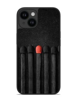 Black Matchsticks With One Red Matchstick Standing Glossy Soft Edge Case