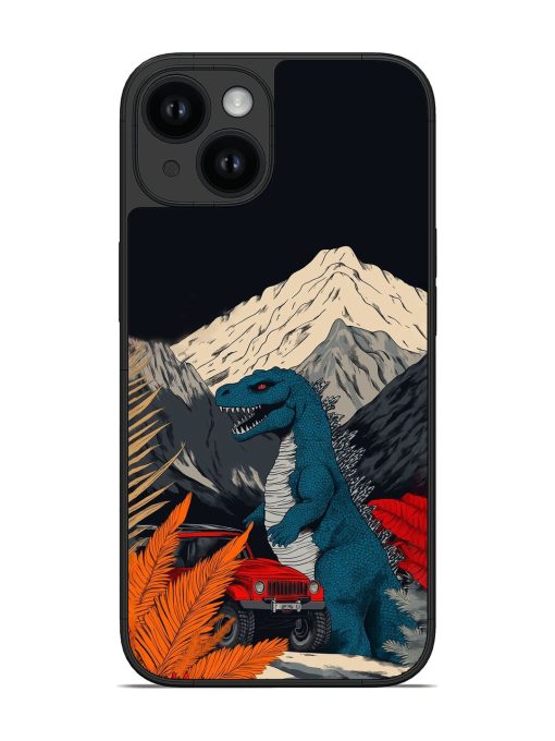 Dino Vs. Jeep Glossy Soft Edge Case