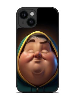 Cartoon Character With A Chubby Cheeks Glossy Soft Edge Case