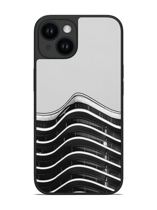 Dramatic Wave-Like Pattern Glossy Soft Edge Case