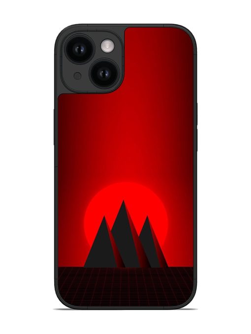 Red Sun Rise Glossy Soft Edge Case