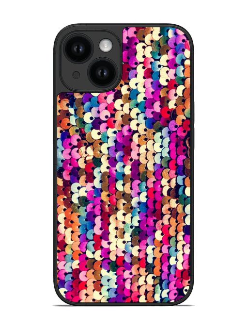Fabric Covered In Colorful Sequins Glossy Soft Edge Case